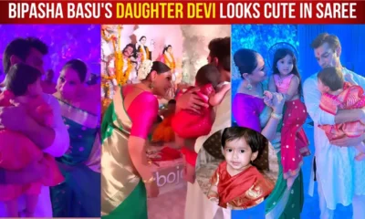 First Time Bipasha Basu Celebrates Durga Puja With Daughter Devi And Husband Karan Singh Grover