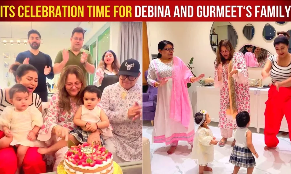 Debina Bonnerjee Celebrates Her Mother Birthday With Two Daughters And Husband Gurmeet Choudhary