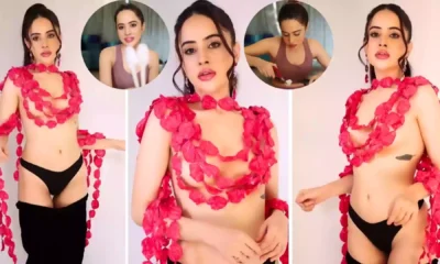 Urfi Javed Showed Topless Style In Front Of The Camera, Body Covered With Plastic Spoon