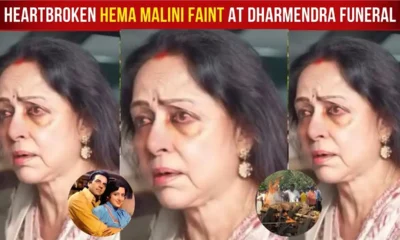 Heartbroken Hema Malini Faints After Crying Badly at Husband Dharmendra’s Funeral