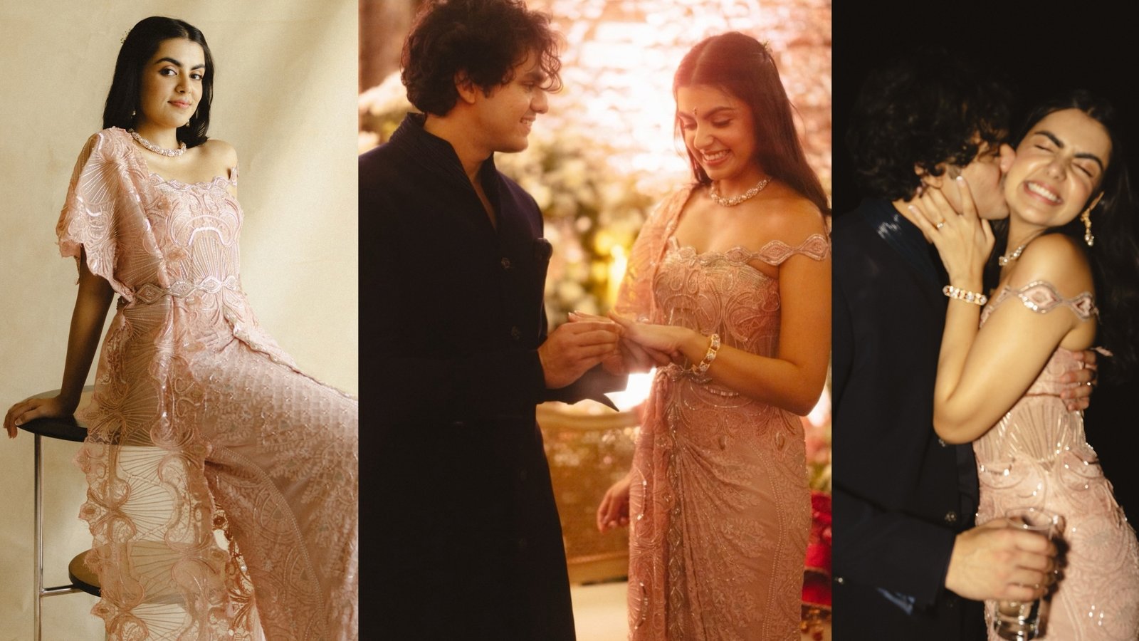 Ida Ali and Krish Agrawal engagement with Imtiaz Ali